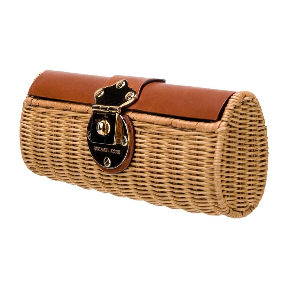 Michael Kors straw clutch